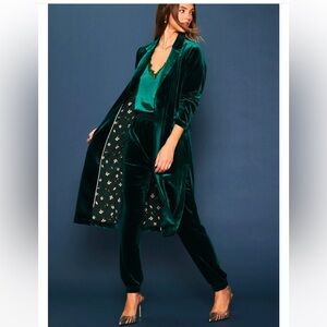 Skies are Blue velvet duster